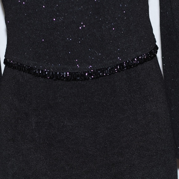 Scott McClintock Petites Black Shimmer Gown - Picture 12 of 15